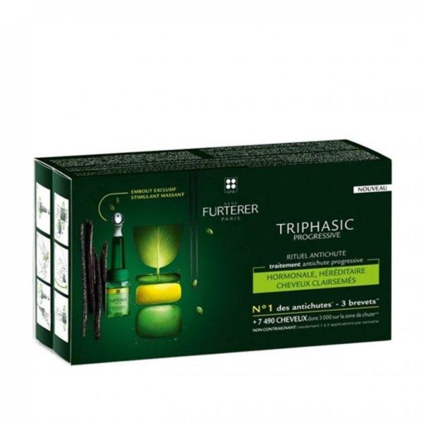 Rene Furterer - Triphasic Progressive Anti Hair Loss Serum 8x5.5ml - Buy Online at Beaute.ae